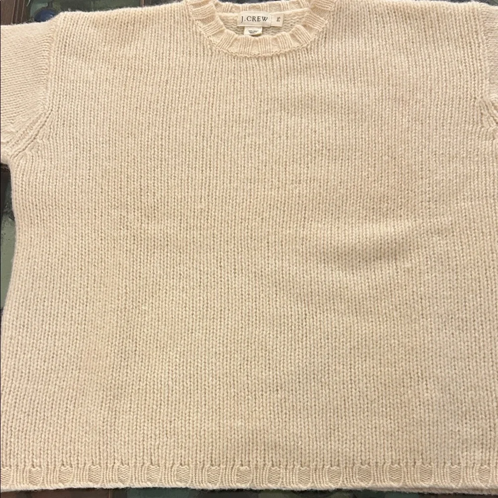 J.Crew Beige Knit Pullover Vintage J. Crew